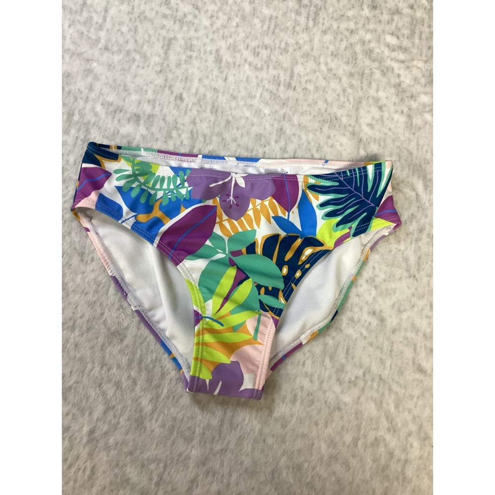 Andy & Evan Girls Tropical‎ Floral Bikini Swim Bottom Multicolor Size M nwot